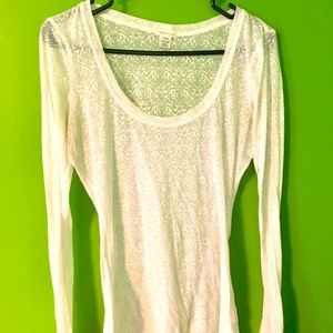 Maurice’s White long sleeve tunic top